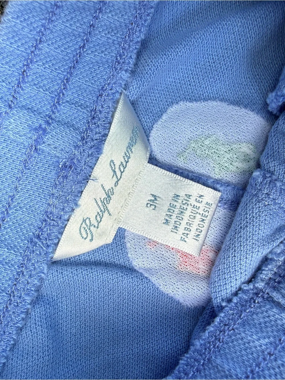 Ralph Lauren Light Blue Shorts with Multicolor Pony Embroidery